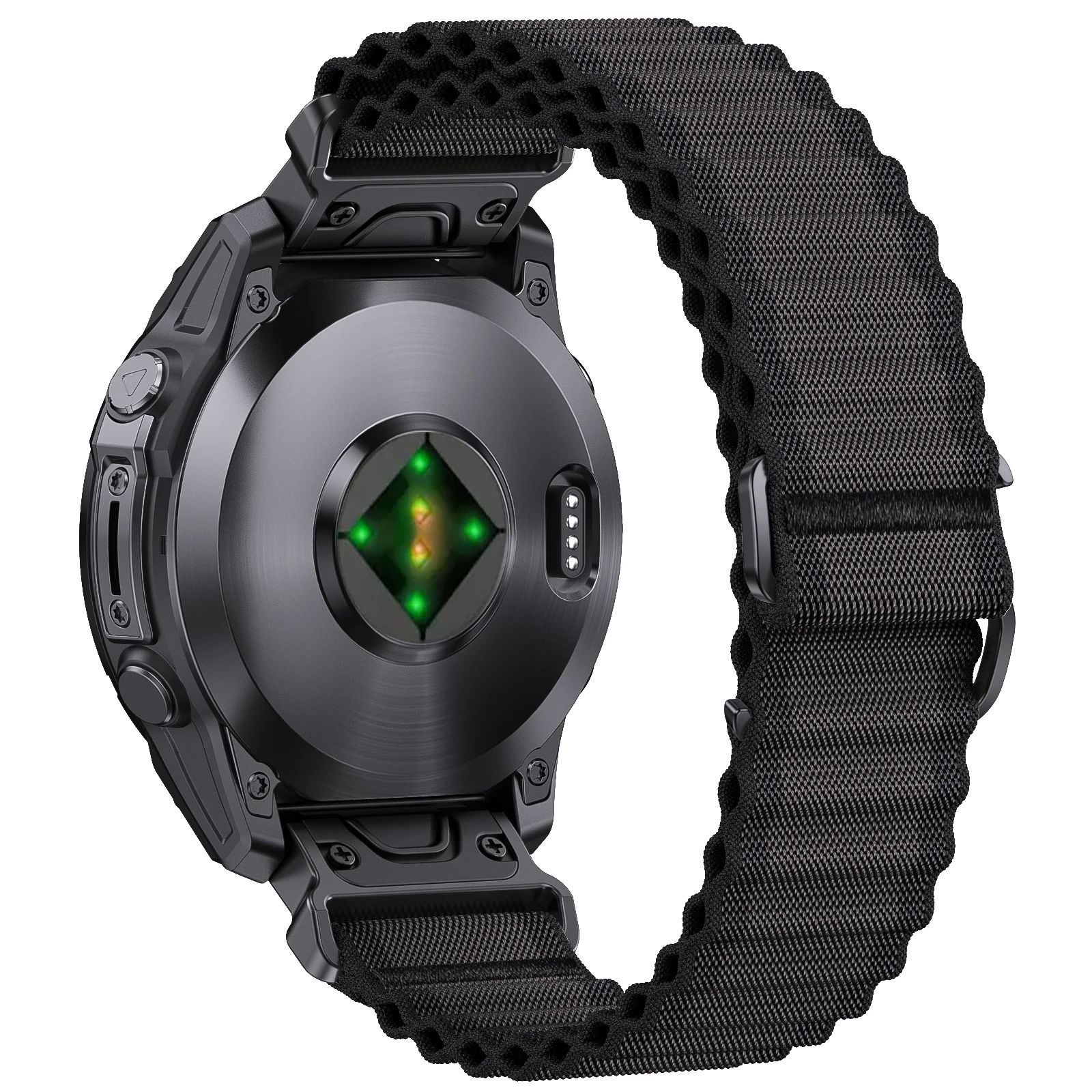 Ocean nylon woven watch strapGarmin Fenix8 8X 7 7X Pro 6 6X 5 5X Plus 47mm 51mmQuickFit strap instinctive 2 replacement bracelet