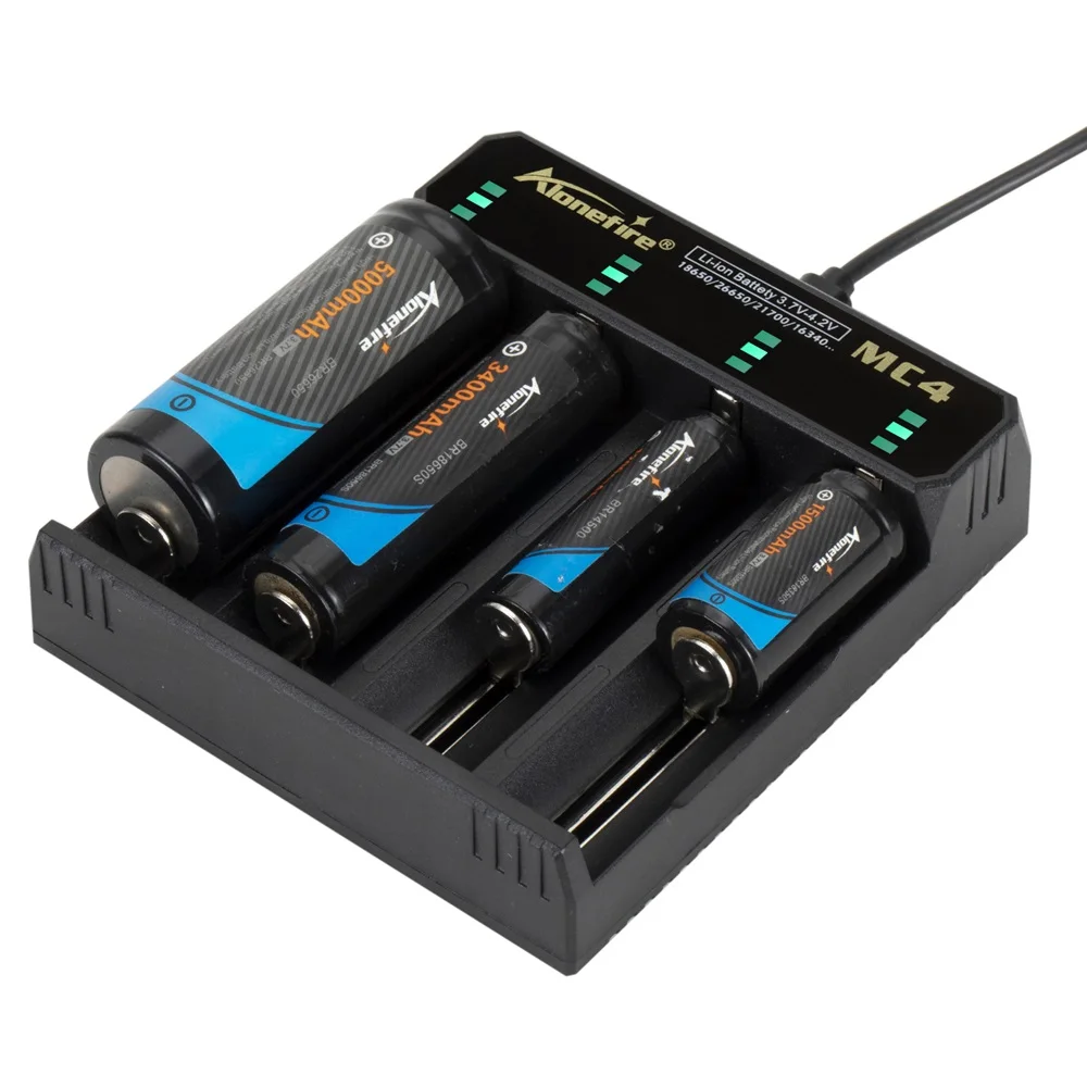 4-Channel 5V 2A USB Charger For 3.7v Rechargeable Li-ion Battery 26650/16340/14500/21700/18650/10440 Flashlight Headlamp Torch image 4