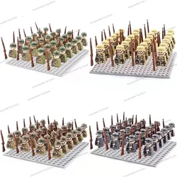 New 24pcs/lot WW2 Military Soldier Array Soviet US UK  China France Figures Building Blocks Children Toy War Toys Christmas Gift