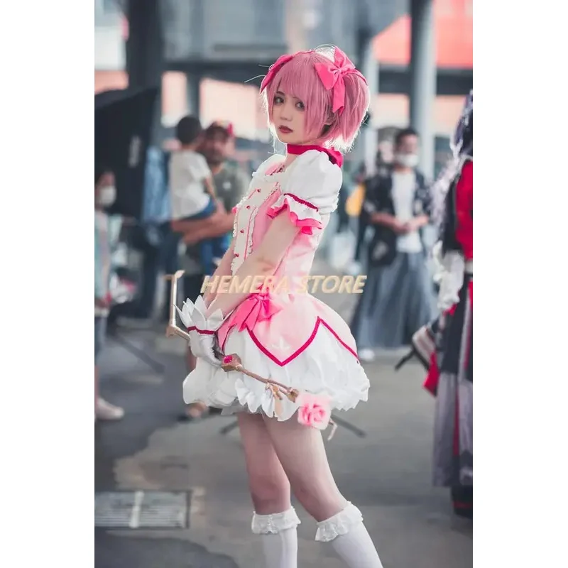 hhh 2025 للجنسين أنيمي كوس Puella Magi Magica Kaname Madoka أزياء تنكرية للهالوين كرنفال حفلة عيد الميلاد مجموعات موحدة