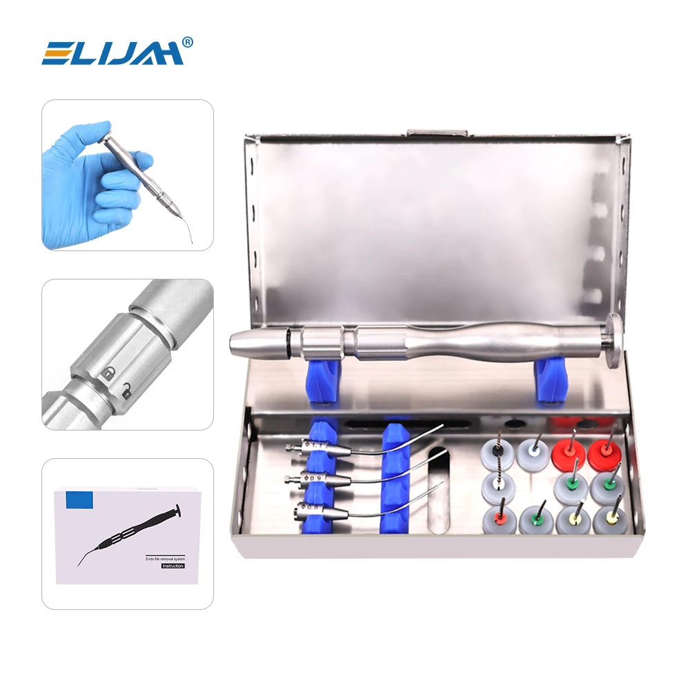 ELIJAH Dental Endodontic Endo File Removal System Kit Endo Broken File Removal Instrument Set Root Canal File Extractor Dentist