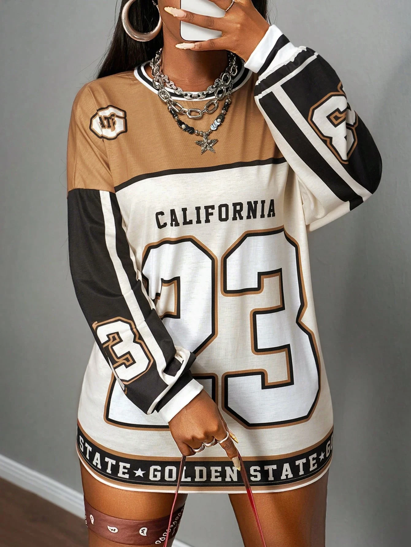 PLstar Cosmos New 3D Printed Women's Casual Streetwear Y2K Style Crew Neck Long Sleeve - Perfect for Football Fans -2