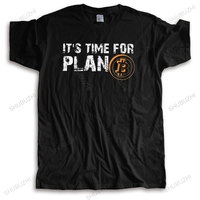 Vintage It's Time For Plan B Bitcoin T Shirt Men BTC Crypto Currency Tshirt Cryptocurrency Blockchain Geek Clothes T-Shirts