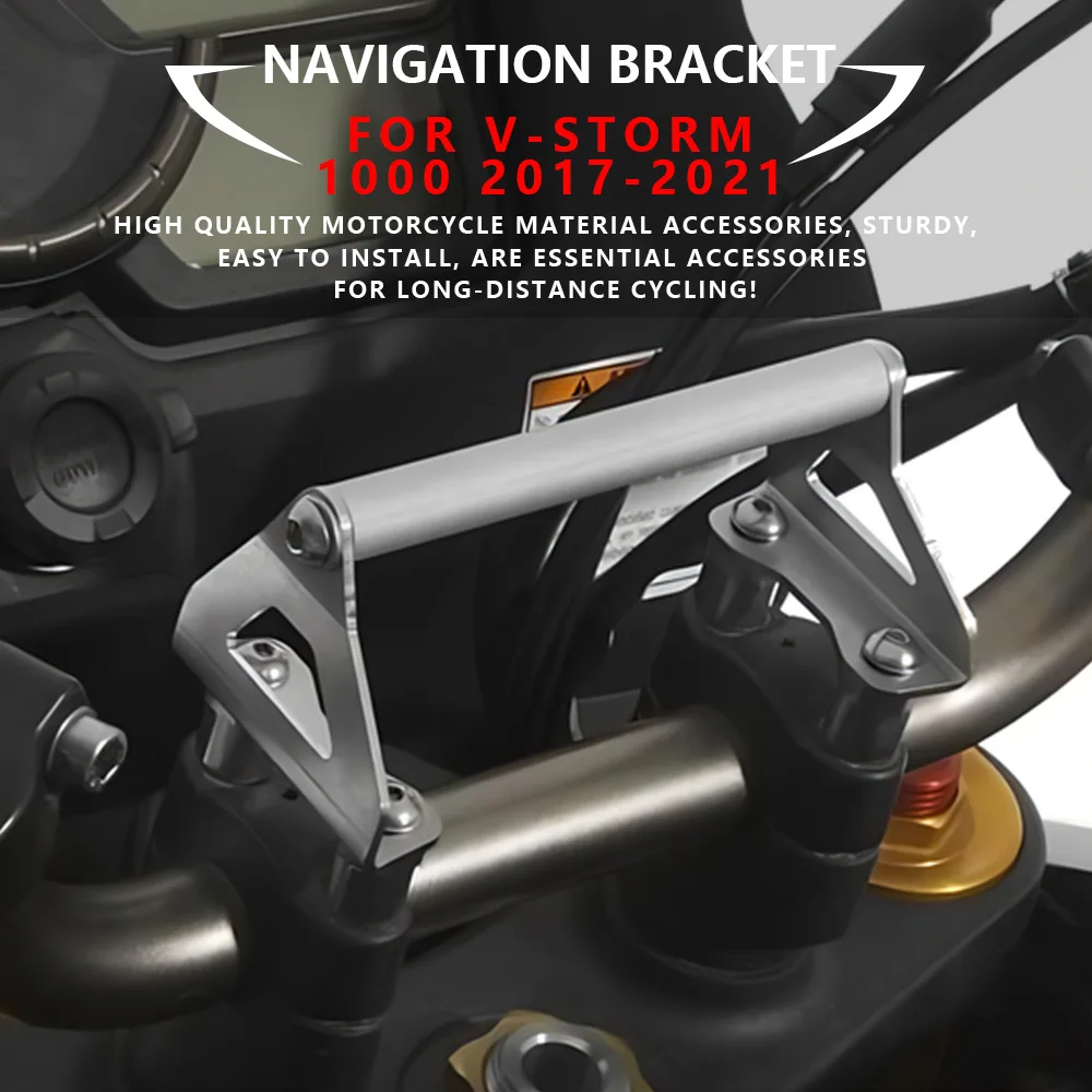 

MTK For SUZUKI V-STORM 1000 2017-2021 Motorcycle GPS Phone Navigation Bracket Front Bar Phone Holder Mount Stand Accessories