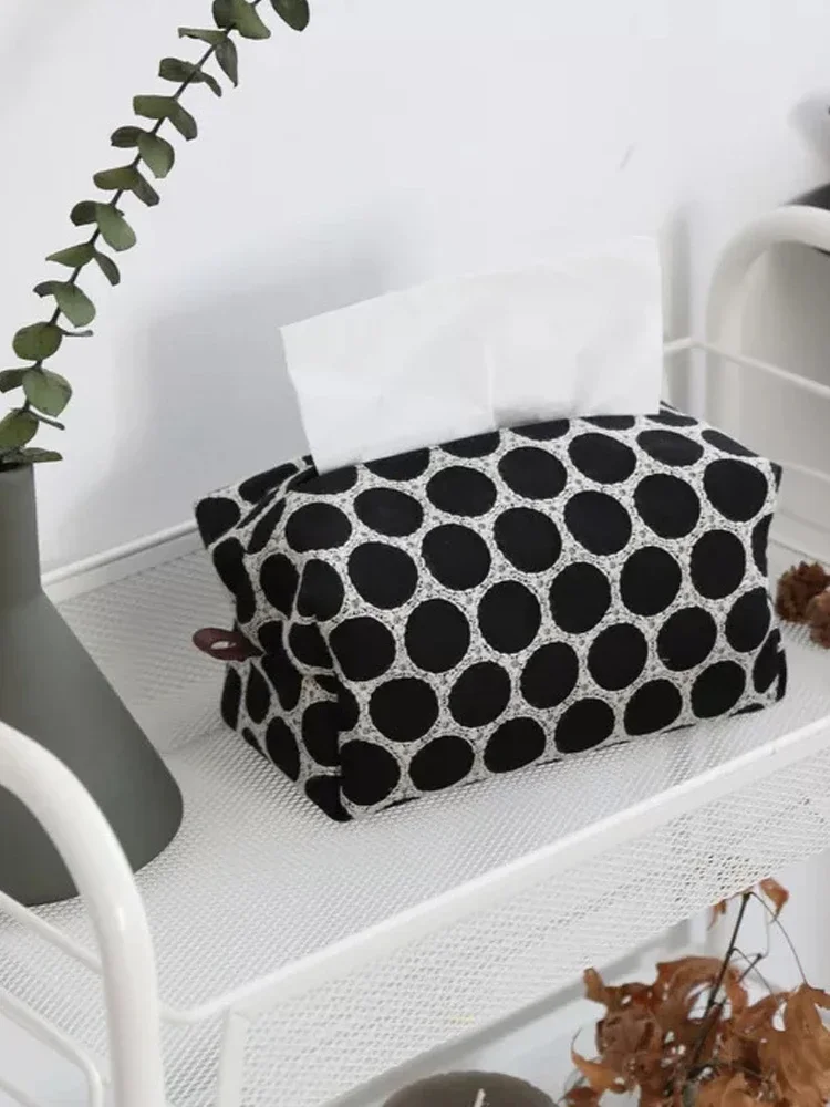 

Креативное украшение в скандинавском стиле ins, коробка для салфеток в горошек, украшение