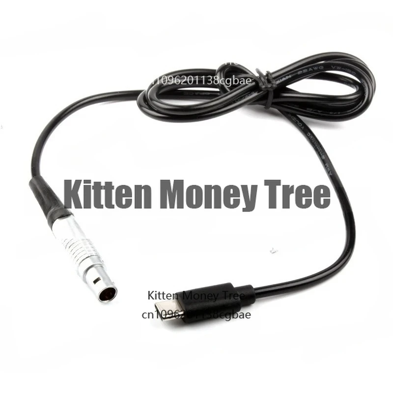 

Customized interface TYPE-C to LEMO 2-pin male, Remo head, linear elastic wire power cord