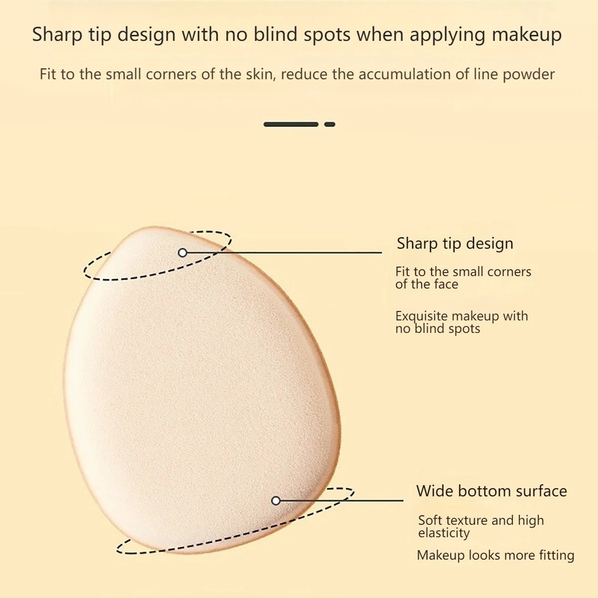 Mini Finger Puff ขนาดเล็ก Air Cushion แป้งฟองน้ําสําหรับคอนซีลเลอร์ใบหน้า Bb ครีมฟองน้ําพัฟแต่งหน้าเครื่องมือเปียกและแห้งแป้งพัฟ