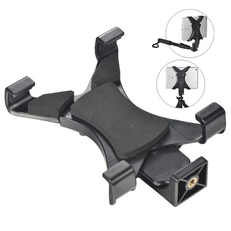 

Universal Tablet Phone Tripod Mount Adapter Secure for 4.8 to 7.8Inch Devices Recording Video with 1/4Inch Thread best sale