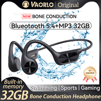 Hot Bluetooth 5.4 Bone Conduction Headphones IPX8 Waterproof Wireless Swimming Hifi Headset 32GB MP3 Sport Handsfree With Mic
