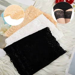 1Pair Summer Inner Thigh Anti Chafing Thigh Bands Elastic Non Slip Women Sexy Lace Anti Friction Strip Fashion Leg Warmers Gifts