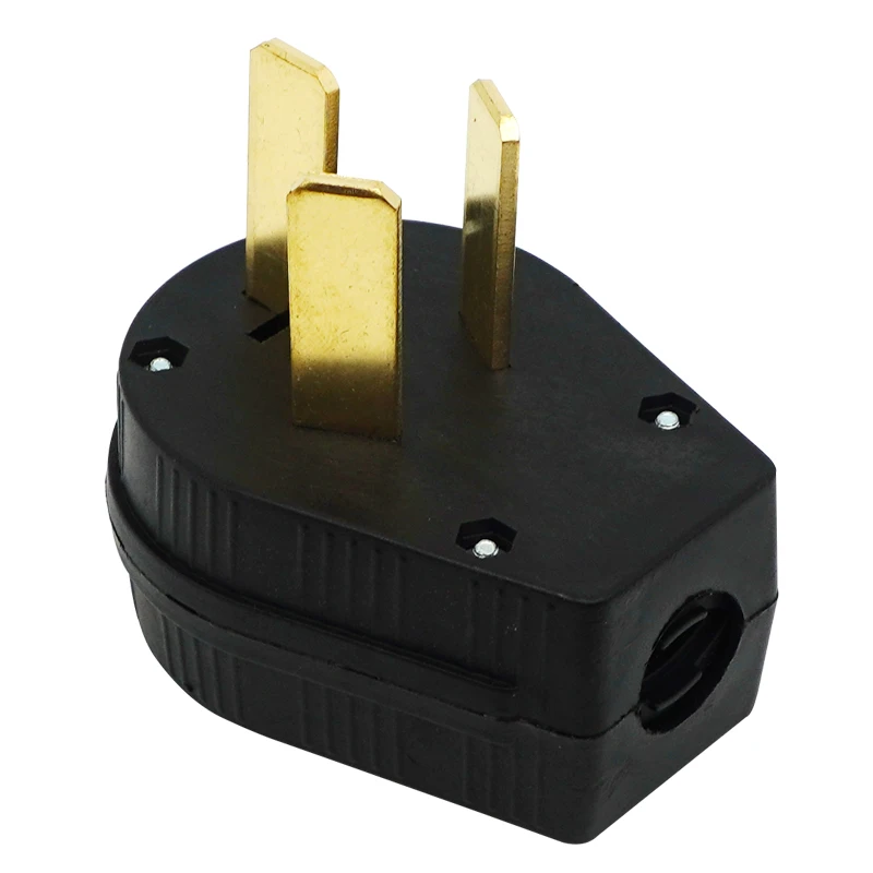 Black NEMA 10-50P 10-50R US Locked Receptacle Industrial Plug Panel Socket America 3 Pole Wire Connector Plug