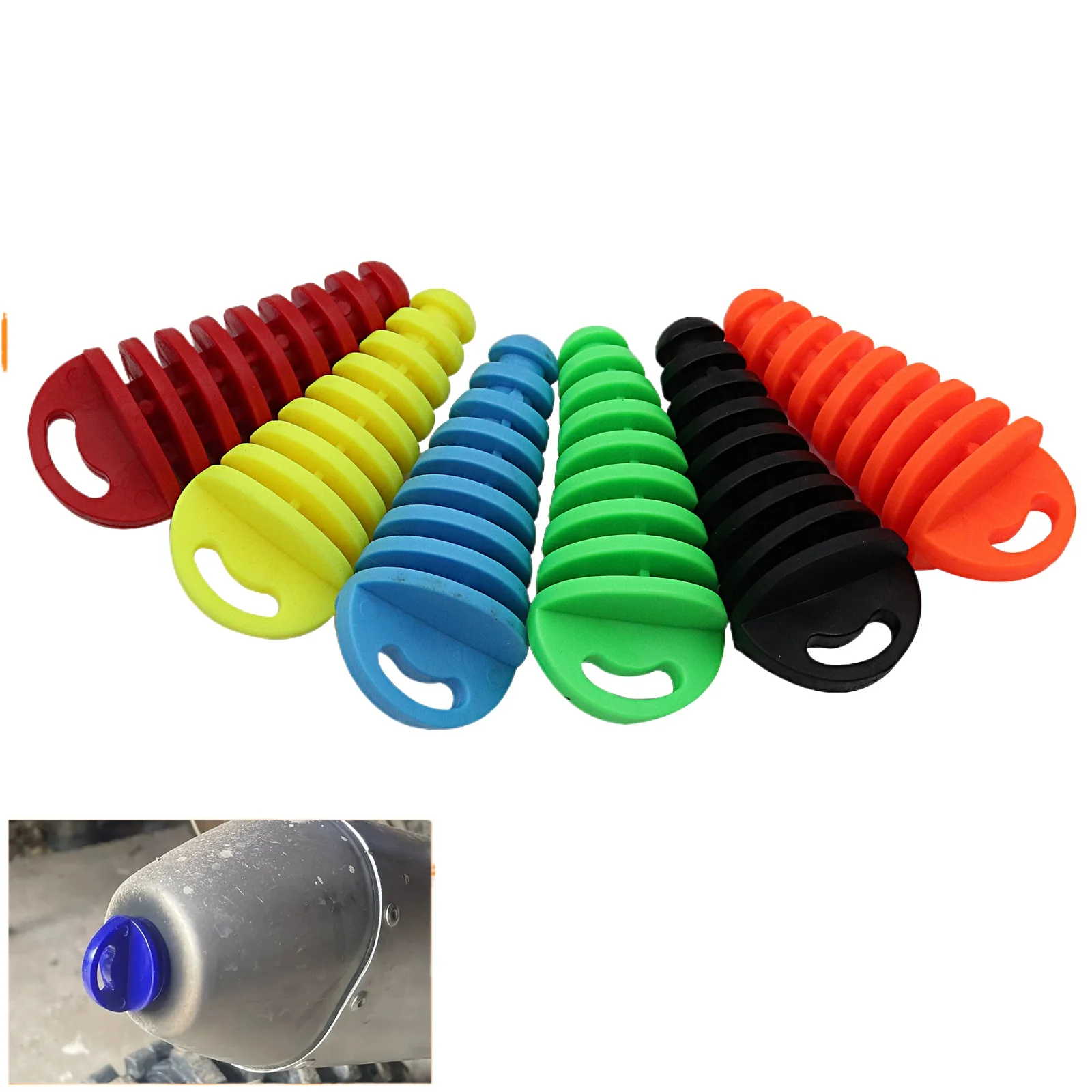 

Motorcycle PVC Exhaust Plug Waterproof Modification Parts for Honda Yamaha Motocross Tailpipe Air Bleeder Wash Pipe Protector