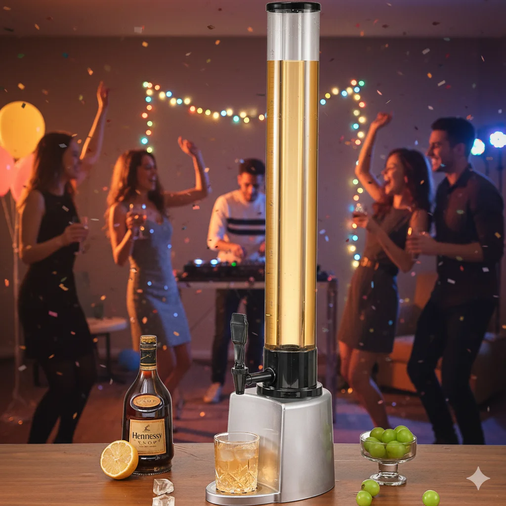 دلو بيرة/مشروبات متعدد الأغراض سعة 3 لتر - مثالي لمسودة البيرة والكوكتيلات والصودا وعصير الليمون (KTV والاستخدام التجاري)