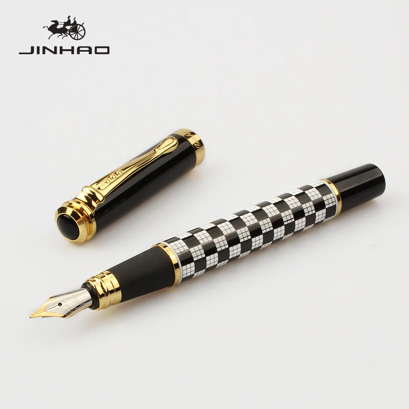 

Металлическая авторучка Jinhao 500, многоразовые картриджи с чернилами для бизнес-офиса, фирменный подарок и школьные принадлежности для учащихся