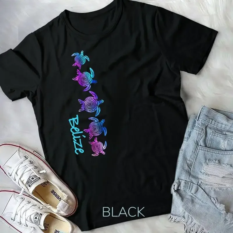 Belize Beach Tribal Turtle Gift Unisex T shirt