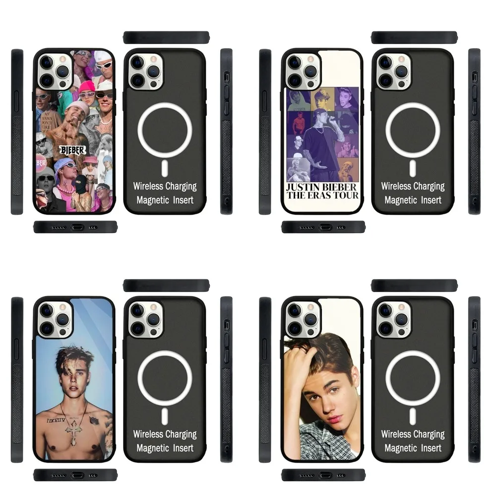 

J-Justin Justice Bieber Phone Case Strong Magnetic For IPhone 15,14,13,Pro,Max,Plus,11,12,Mini For Magsafe Wireless Charging