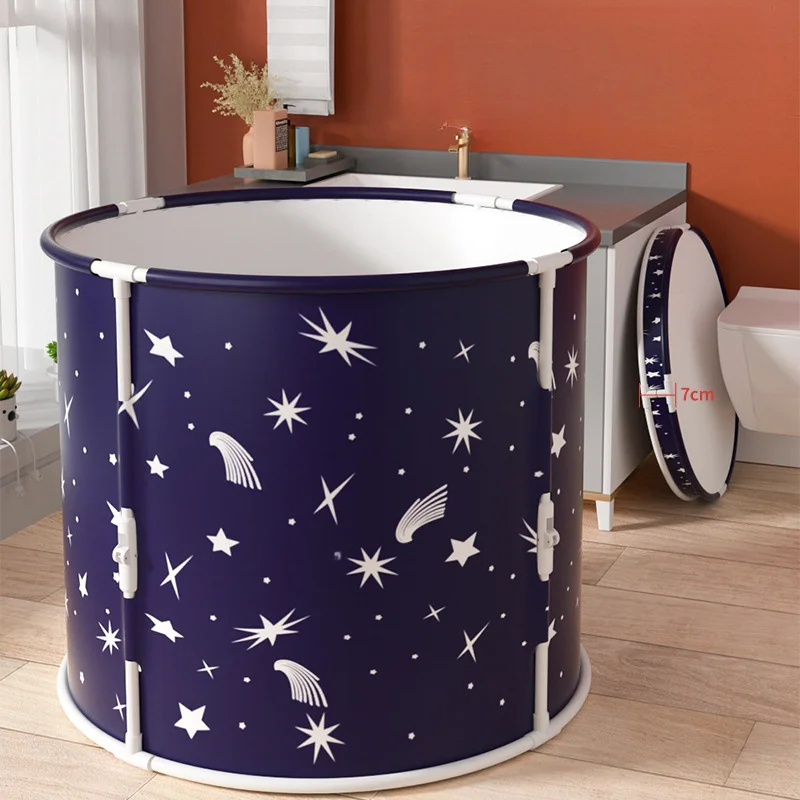 Foldable bath bucket, installation-free household bath bucket, bathtub, bidet, PVC material, suitable for children and adults