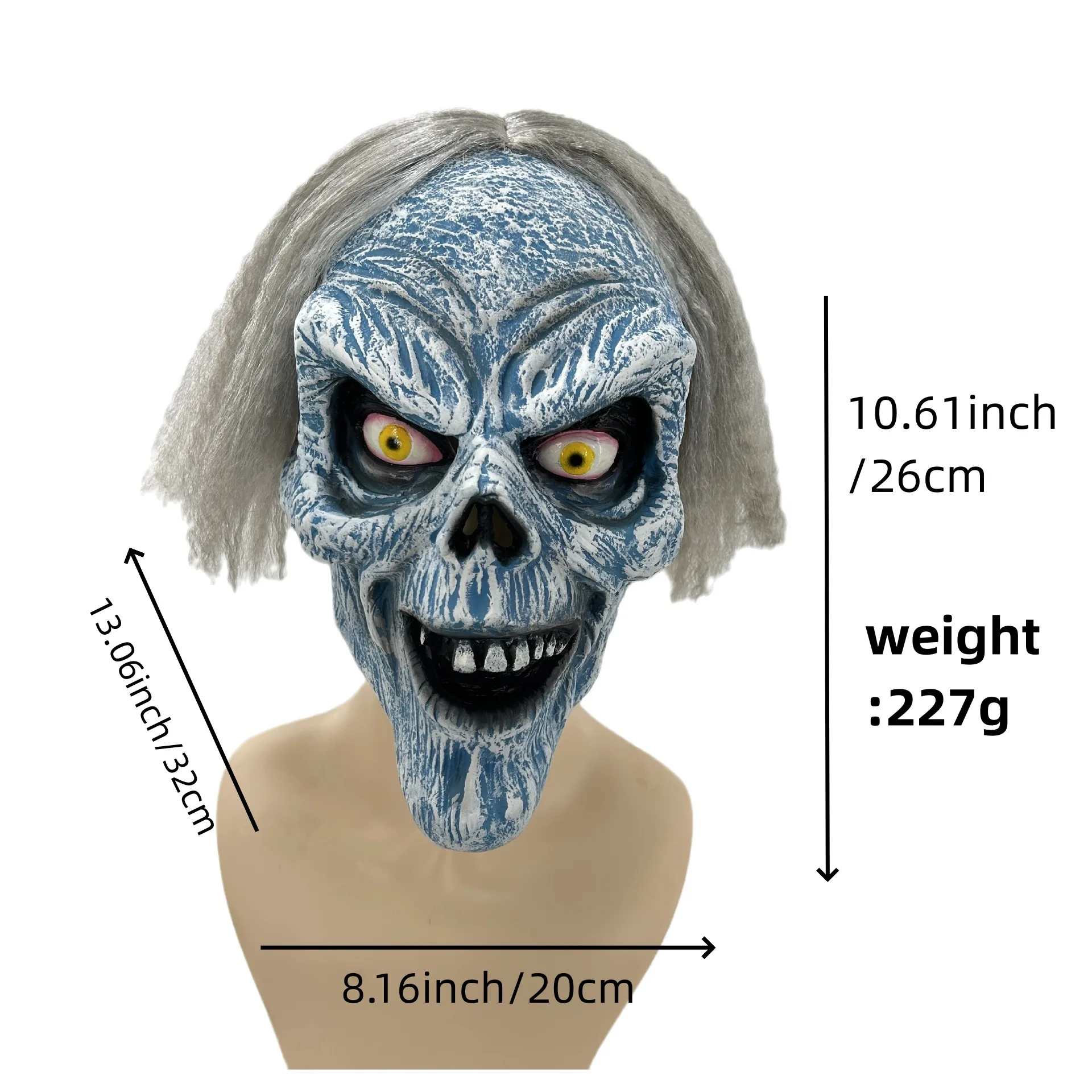 หน้ากากปีศาจสุดหลอน หน้ากากเต็มหัว น่ากลัว ตลก สำหรับงานปาร์ตี้ฮาโลวีน งานแฟนซีคอสเพลย์ อุปกรณ์ประกอบชุด