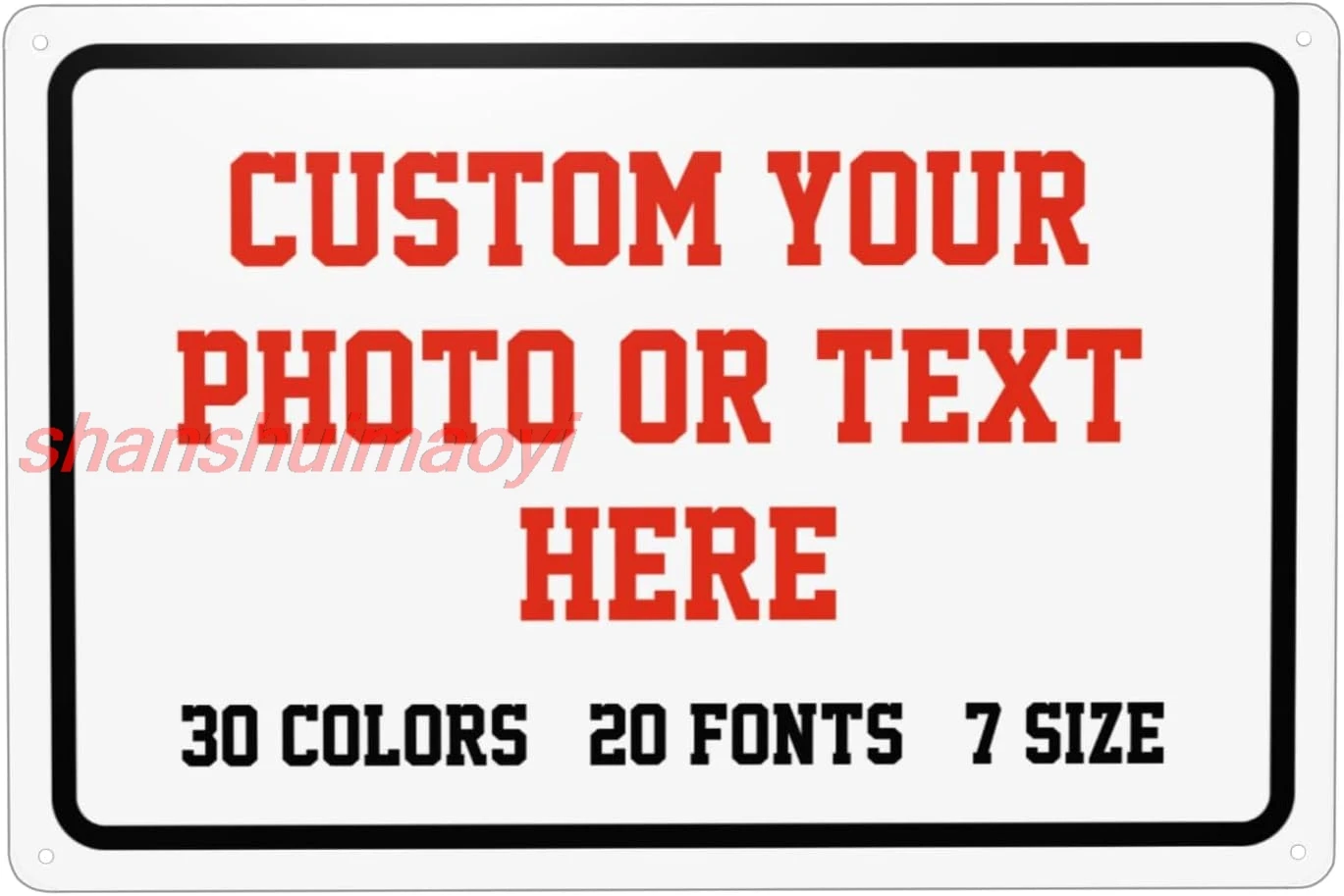 Custom Signs Outdoor Metal Sign - 12 x 8 Personalized Signs for Business, Workplace, Office, Home, Delivery Signs, Road Sig sign