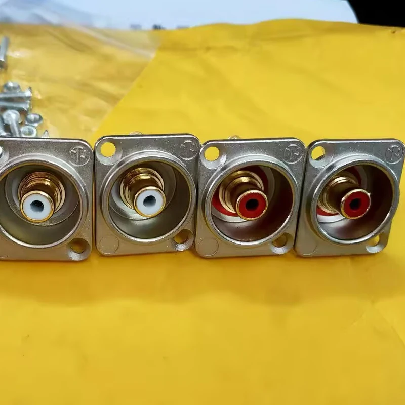 

Female RCA Panel RCA Socket Metal Panel Mount Terminal Chassis NF2D-2 NF2D-9 Audio Jack Connector Original Parts