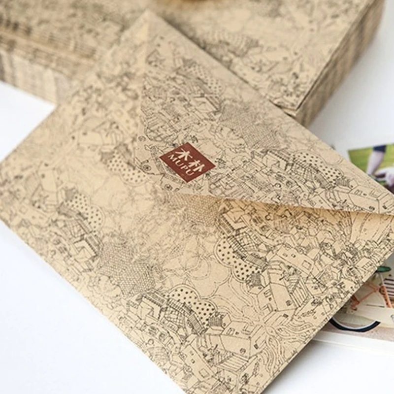 50PCS Letter Envelopes Gift Cards Envelopes Flap Envelope for Wedding, Invitation, Business Letterhead, Invoices