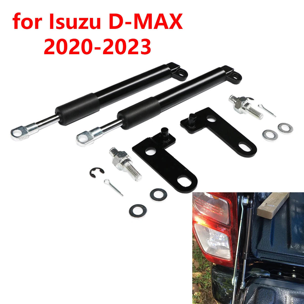 Car Tailgate Slow Down Gas Spring Lift Support Bar Rear Trunk Tail Gate Strut Damper for Isuzu D-MAX 2020-2024