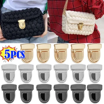 5 pièces de serrures métalliques, fermoir de sac, boucles de sécurité pour sacs à main, sacs à bandoulière, sacs à main, fermetures, fermoirs à pression, accessoires pour sacs bricolage maison 10 meilleures clôtures de sac de vente - No 7