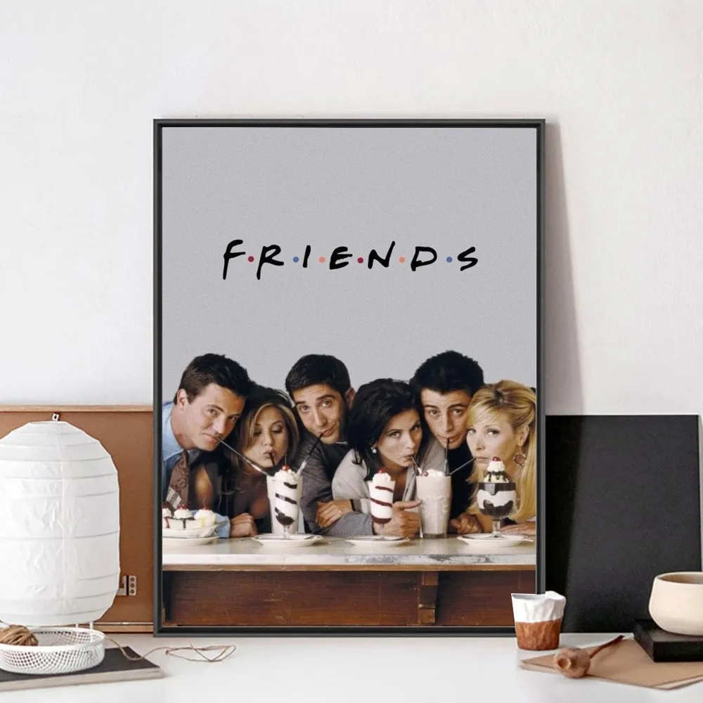 Friends TV Show Poster No Framed Poster Kraft Club Bar Paper Vintage Poster Wall Art Painting Bedroom Study Stickers