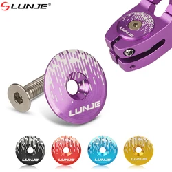 Bicycle Headset Cap MTB Mountain Bike Headset Top Cap With Screw for 28.6mm Front Fork Headset Bowl Cover Cycling Accessories