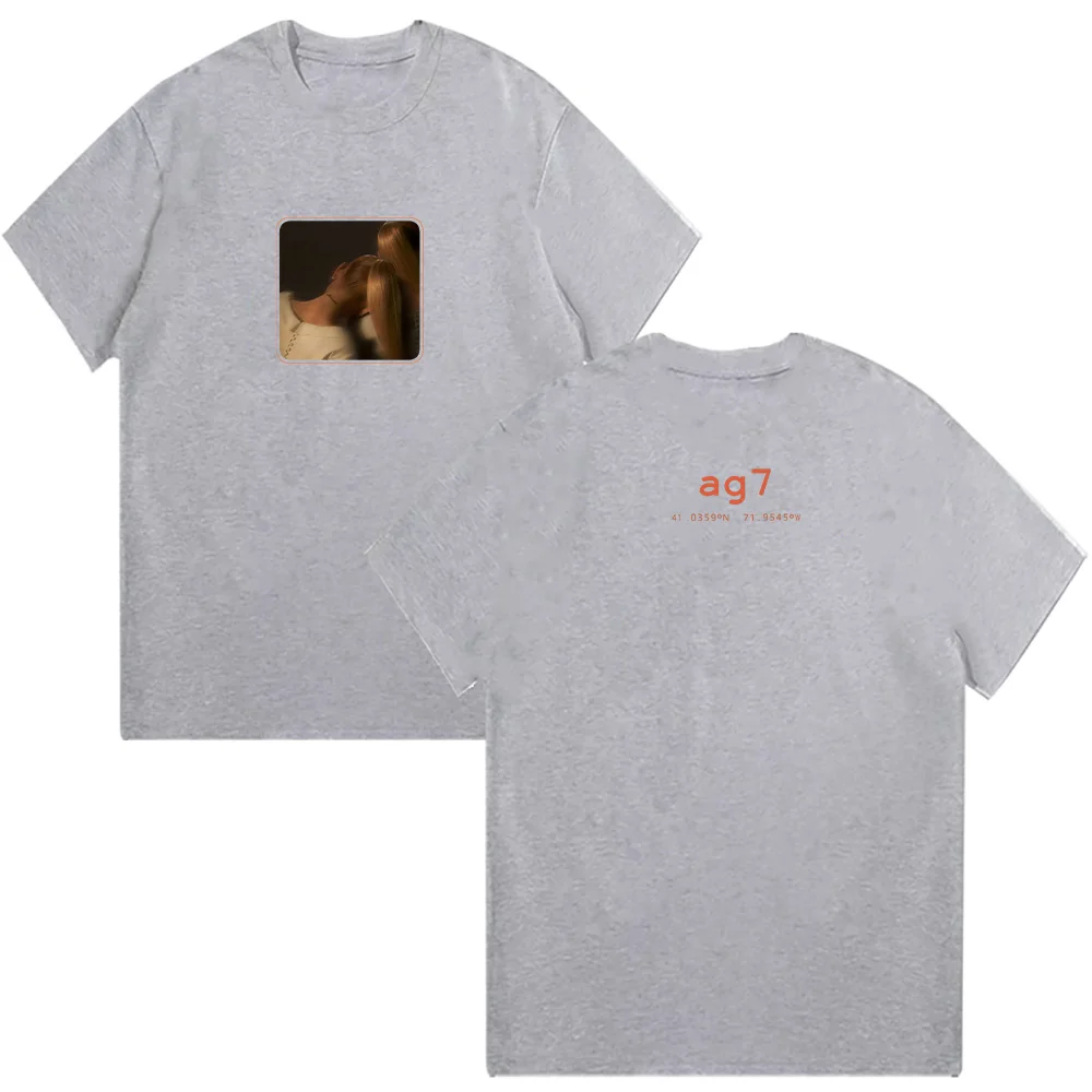 Koszulka Ariana Grande Ag7 Eternal Sunshine Muzyka T-shirty Bawełniana Fajny T-shirt dla Kobiet i Mężczyzn Krótki Rękaw Top Odzież Y2K