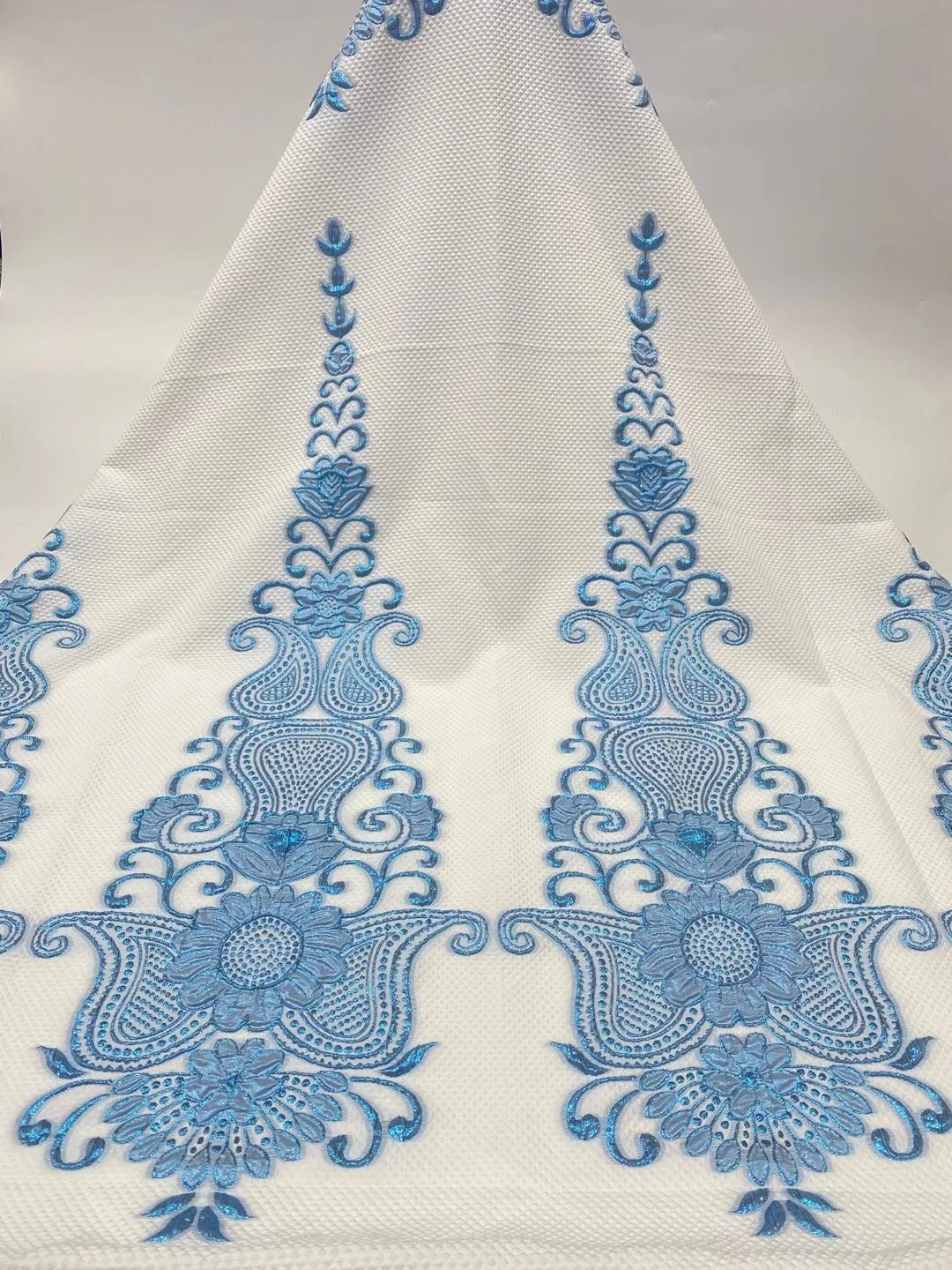 African Lace Fabric 2020 High quality Embroidery brocade lace For Nigerian Party Dress French Mesh Jacquard Lace Fabric PJK20119