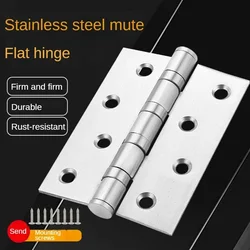 Bedroom wooden door 201 casement hinge folding cabinet door and window mute 4 inch 5 inch stainless steel bearing hinge