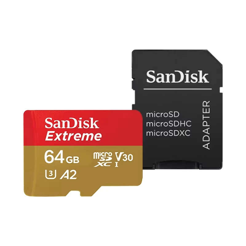 Sandisk Extreme Micro SD Card A2 V30 128GB U3 4K V30 A2 Class 10 Flash Card 512GB 64GB MicroSD/TF Card for Phone Camera image 3