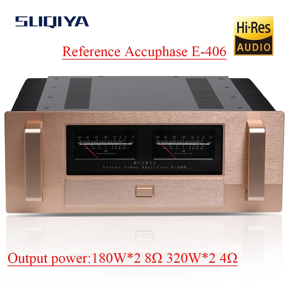 SUQIYA-référence Accuphase E-406 classe A et B amplificateur haute puissance Audio domestique HiFi post amplificateur 320W Protection des haut-parleurs