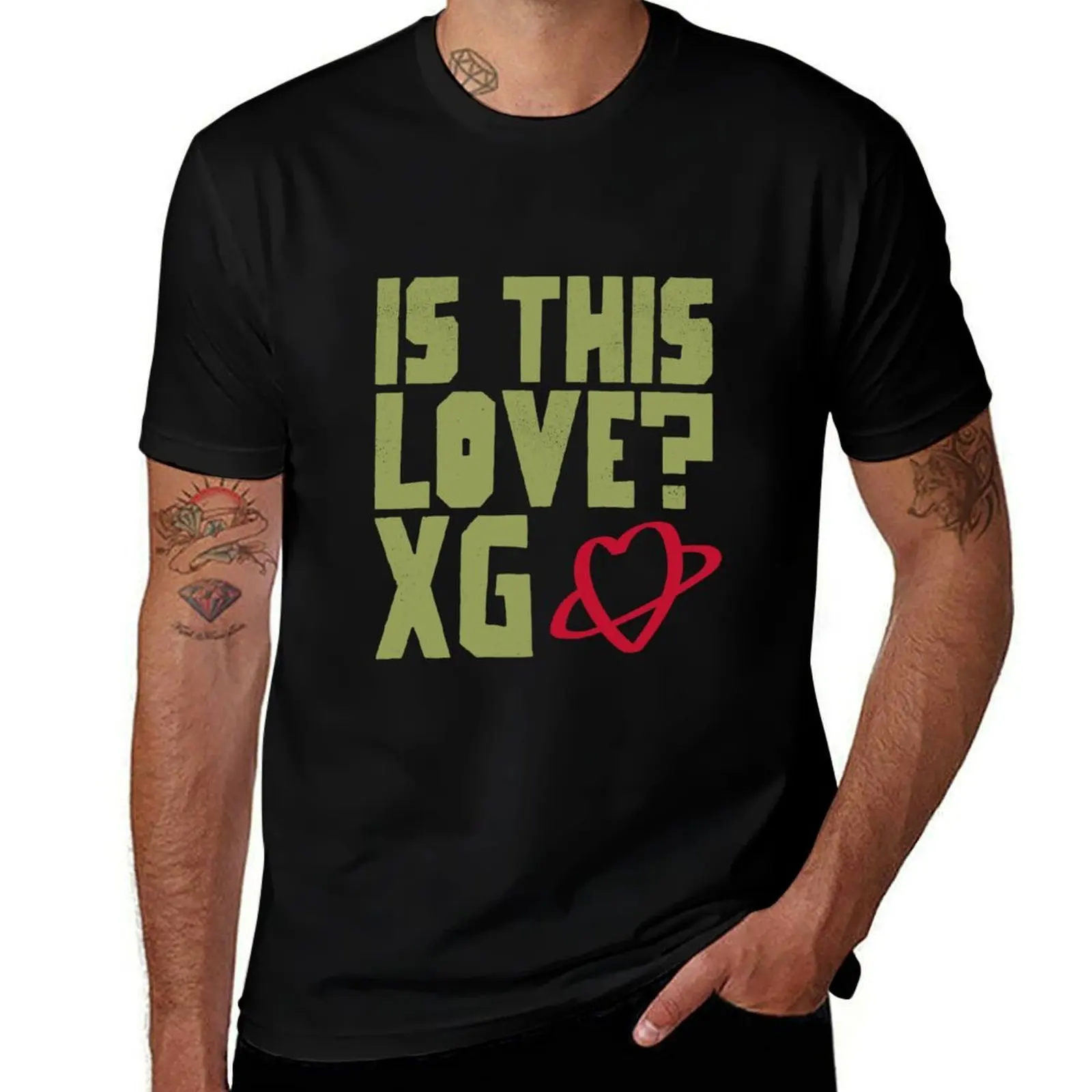 

XG - Is this love Kpop Merch for Fans Gift for ALPHAZ T-Shirt anime summer tops blanks Clothing mens graphic t-shirts