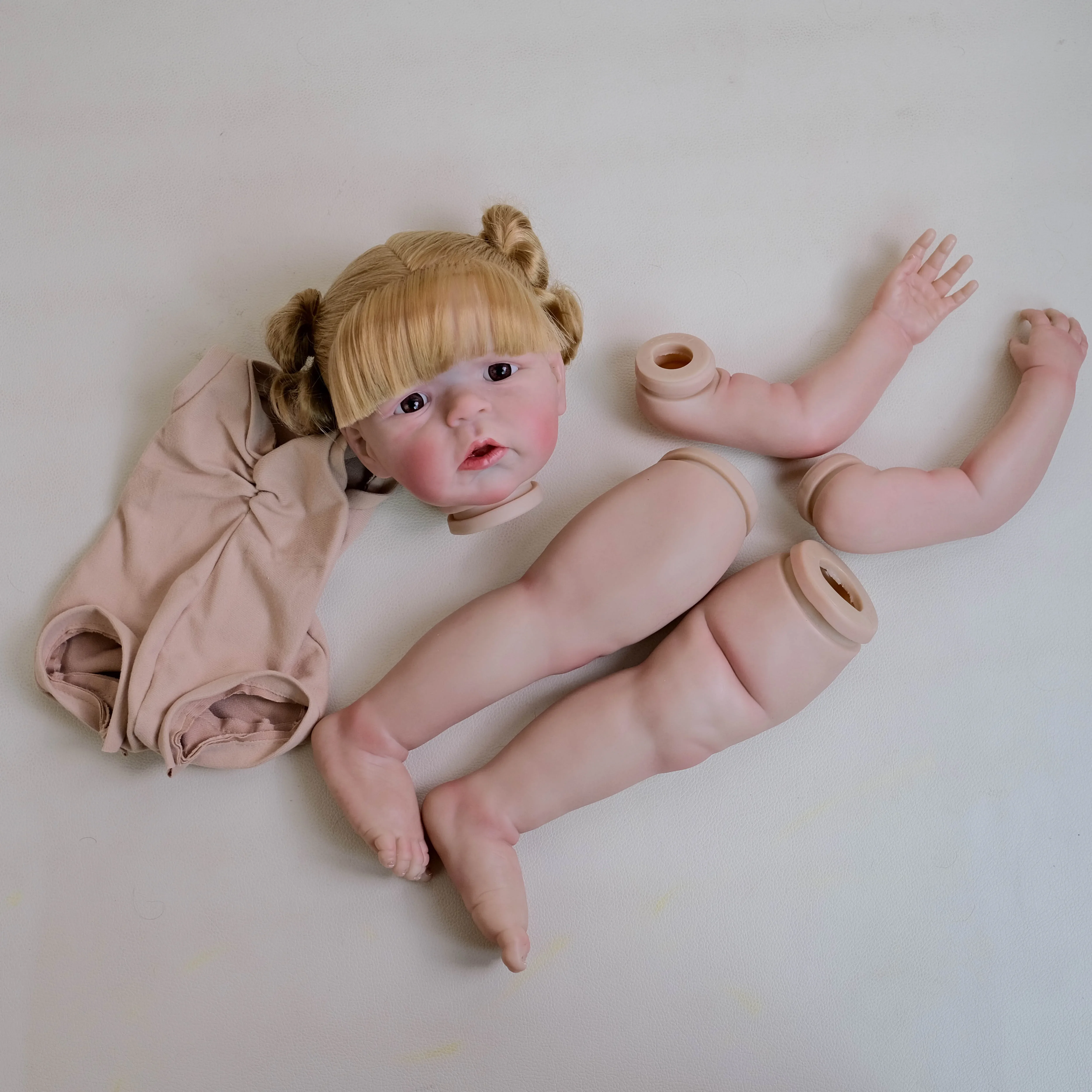 EGO 재고 정리 세일 24인치 SandieLifelike 미완성 다시 태어난 인형 키트 페인트 인형 키트 인형 부품
