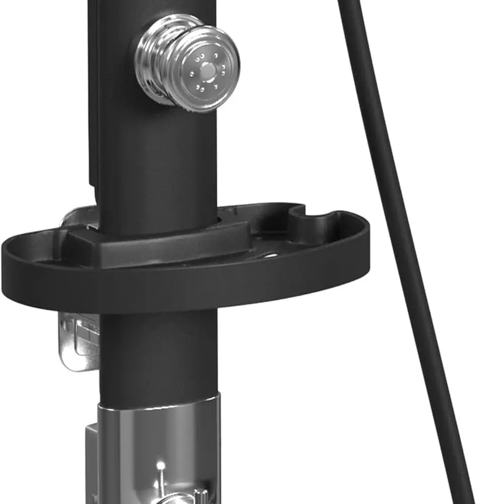 8 رؤوس دش مطري سوداء مع 3 رشاشات محمولة، و5 وظائف، و3 نفاثات للجسم #6