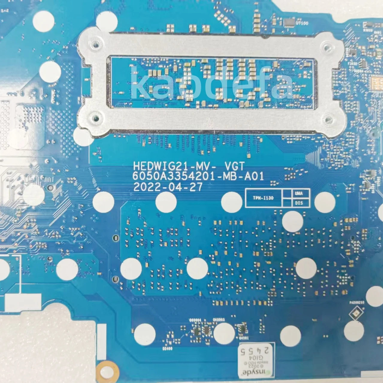 6050A3354201-MB-A01 Voor HP 240 G9/14CF 650 G4 Laptop Moederbord CPU: i7-1255U SRLFP DDR4 100% Test OK