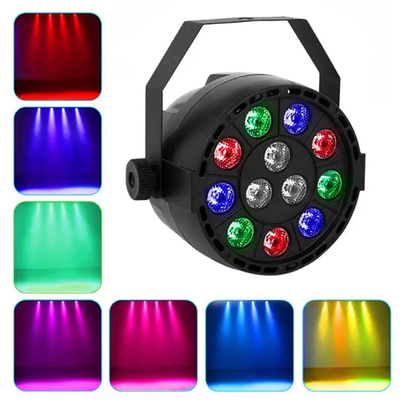 

Мини-светодиод Par 12 x 1 Вт RGBW 4 цвета/Voilet-UV Wash Lighting для DJ Party Club Disco Family 8 каналов DMX 512 Master/Save Light