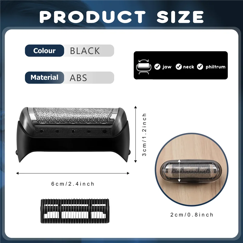 Folha e cortador BAAO para Braun Cruzer 10B 20B Substituição 1000 Series Cruzer 1 2 3 4 Z20 Z30 Z40 Z50 Z60 2615 2675 2775