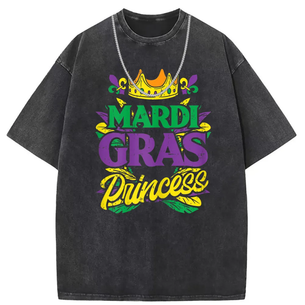 Mardi Gras Princess Funny Mardi Sweatshirts Man Funny Long Sleeve Company Tshirts Men Tight Clothing For Male Summer Fall