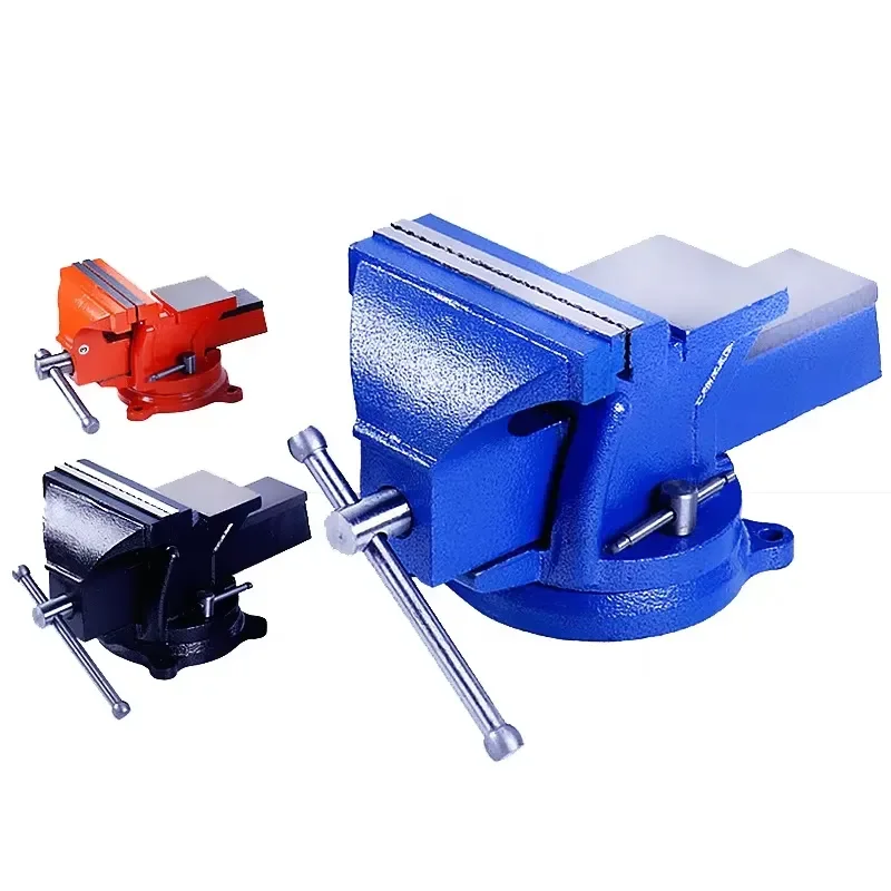 3/4/5/6/8/10/12 Inch 360 Degree Rotating Bench Vise Multi Purpose Cast Iron Heavy Bench Vice with Anvil