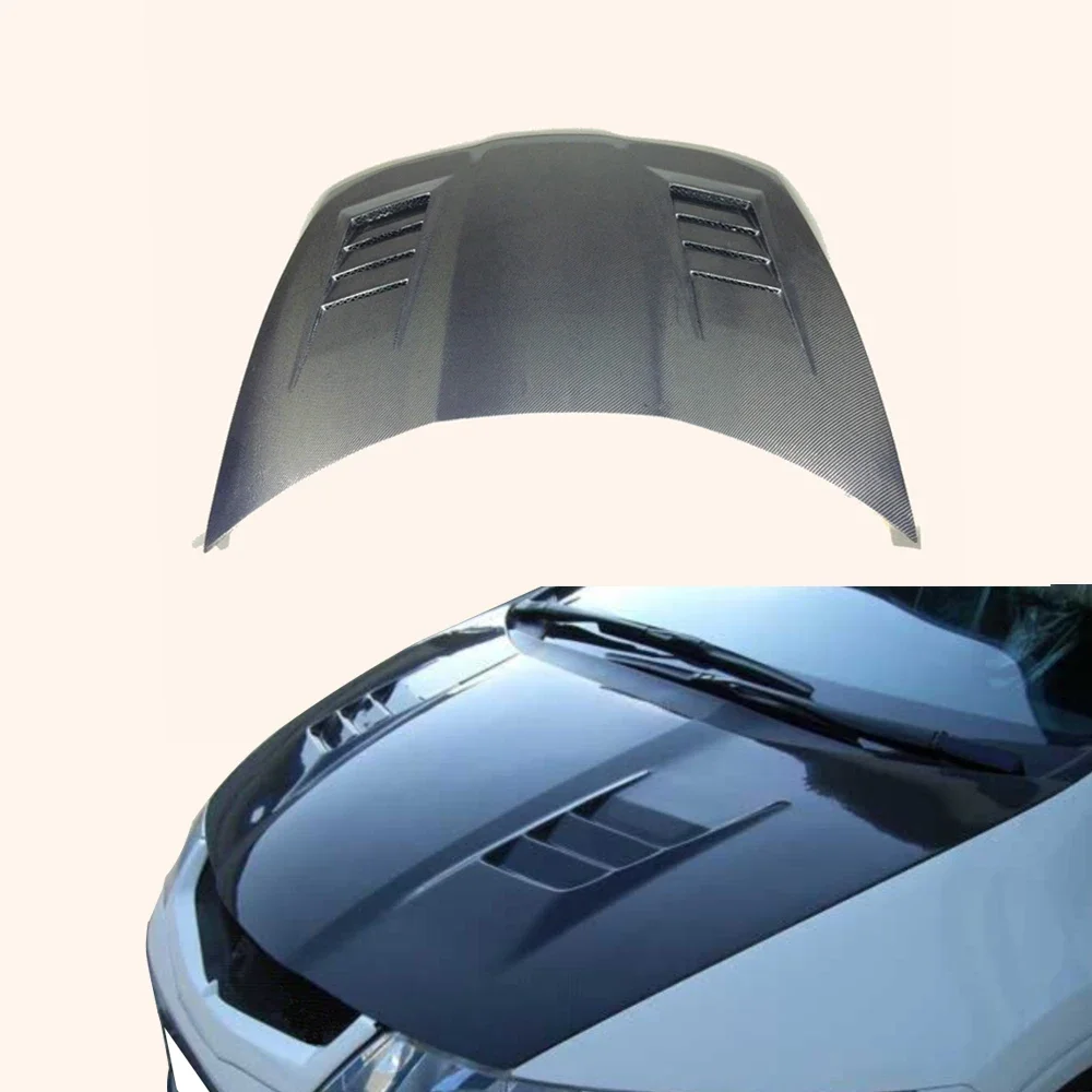 For HONDA Civic 06-11  Type R FN2  EPA Style Carbon Fiber Vented Front Bumper Hood Bonnet!