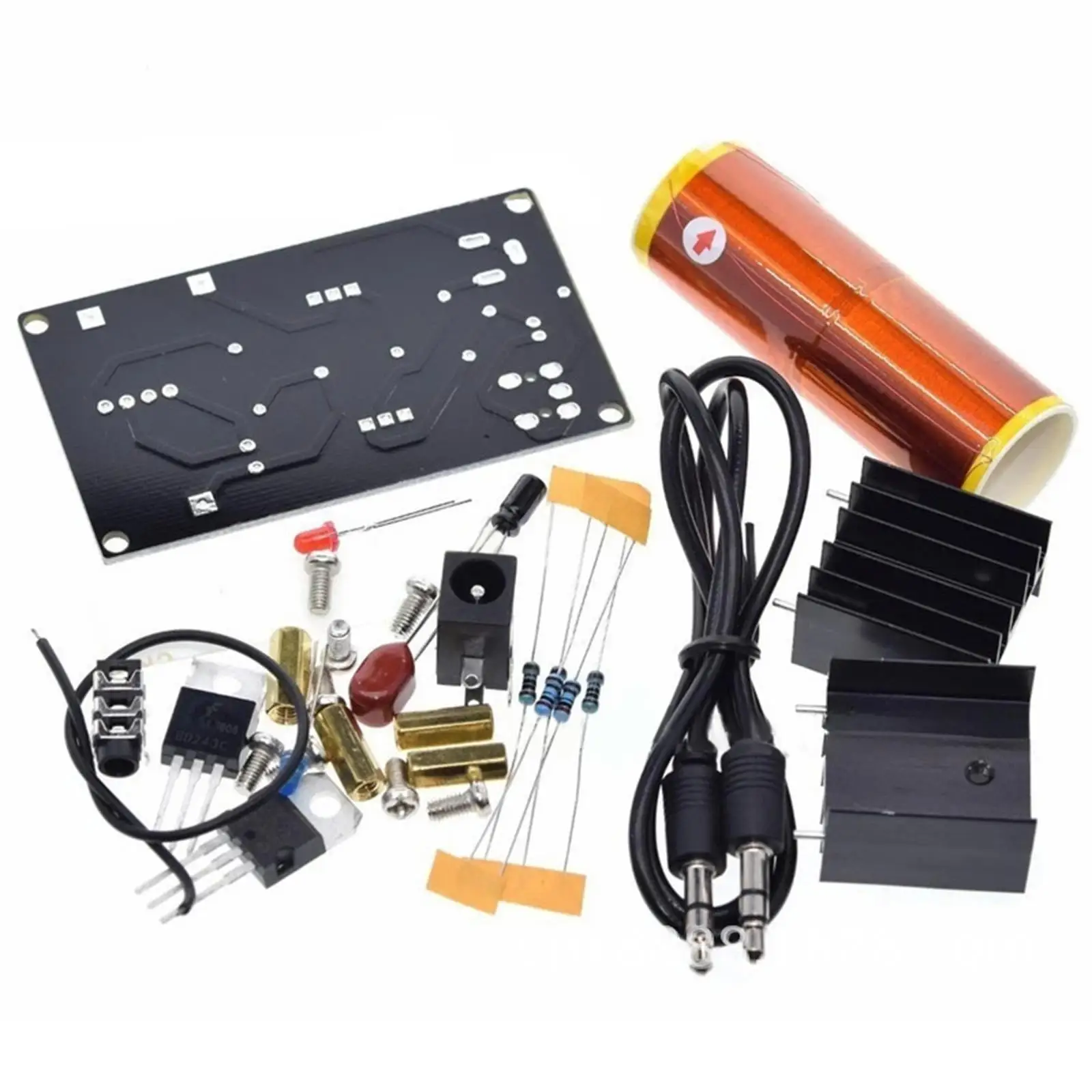 Mini Music Tesla Coil Kit DIY Electronic Production Science Experiment Desktop Toy for Kids Teens Learning