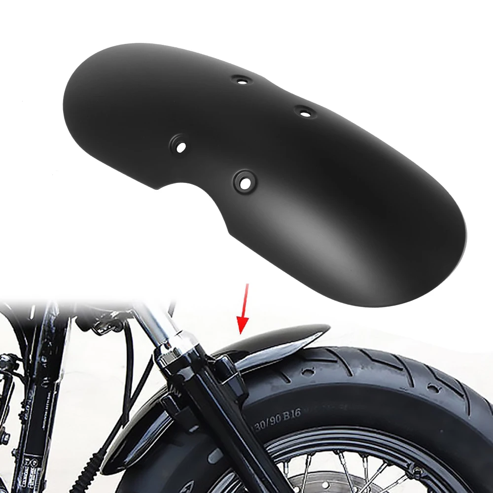 Guardabarros delantero corto para motocicleta, máscara contra salpicaduras, carenado Chopper apto para Triumph Bonneville Scrambler T100 2001-2016 2015