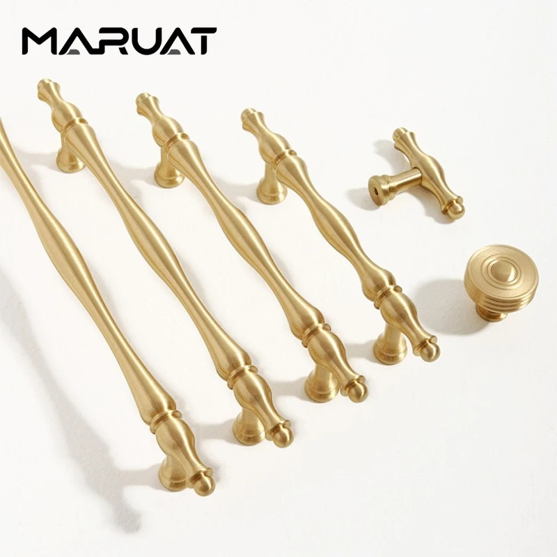 الصلبة نحى النحاس خزانة المطبخ سحب مقبض درج خزانة غرفة النوم مضمد مقبض الأثاث الفاخر مقبض الأثاث الأجهزة