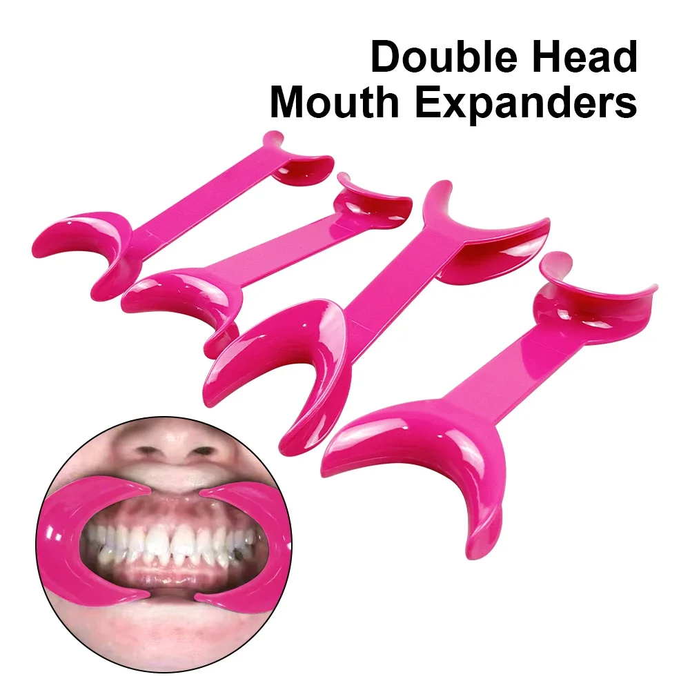 Double-headed T-shaped lip retractor, dental oral opening device, oral expander, orthodontic material, teeth whitening
