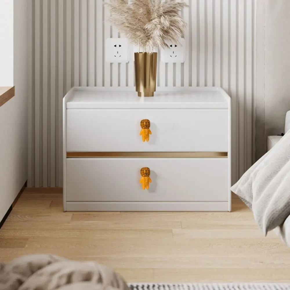 Home Ceramic Ceramic Handle Furniture Handle Hardware Cabinet Door Handle Single Hole Cartoon Knob Handle for Kitchen Cupboard