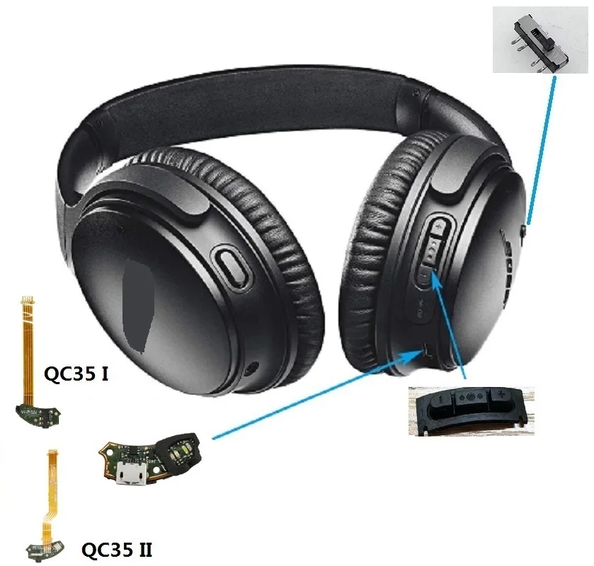 Repair PCB Parts for Bose QuietComfort 35 QC35 I QC35 II