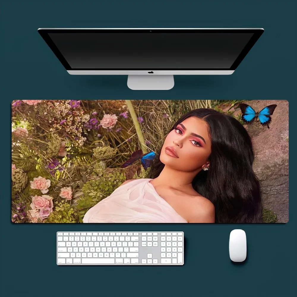 Model K-Kylie J-Jenner Sexy Mousepad Office Small Large PC Computer Keyboard Mouse Game Rubber Anti-Slip Mice Mat Big
